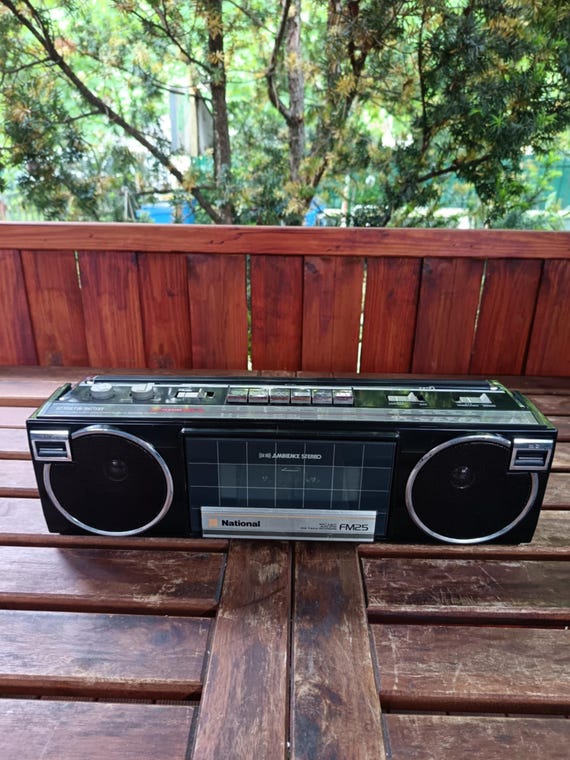 d*7様 National TV-Radio-Cassette Recorder National Panasonic RX FM 25 Vintage Boombox Japanese Radio - Etsy