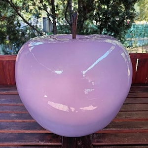 Exclusive Bull & Stein ceramic apple sculpture by Lisa Pappon
