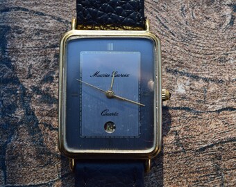 Vintage 90s Gucci 1800L White Dial Tank Style Gold Plated Vintage 90s Gucci 1800L White Dial Tank Style Gold Plated