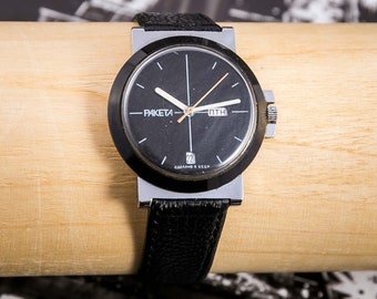 Raketa vintage Russian space age mechanical men's wristwatch
