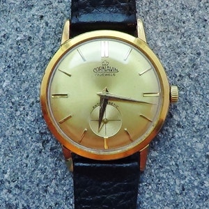Cornavin vintage Swiss mechanical men&#39;s / unisex watch TELL Me YOUR SECRETS NOs