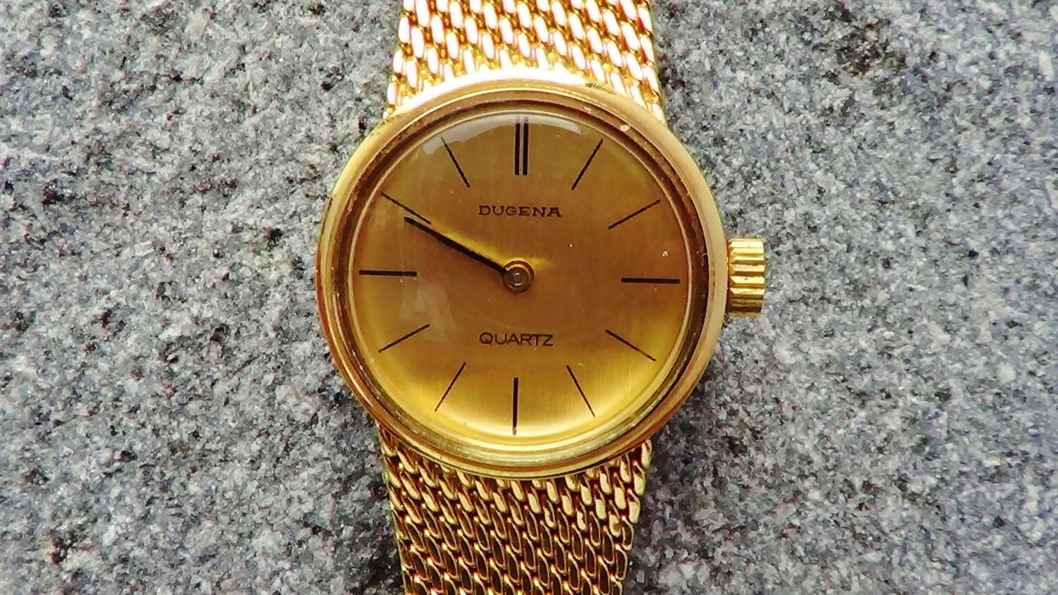 Gold Dugena Watch Etsy 