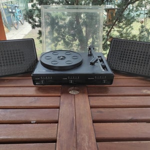 Ziphona Combo GDR space age design record player BUMBLEBEE BOOMERANG BANJo