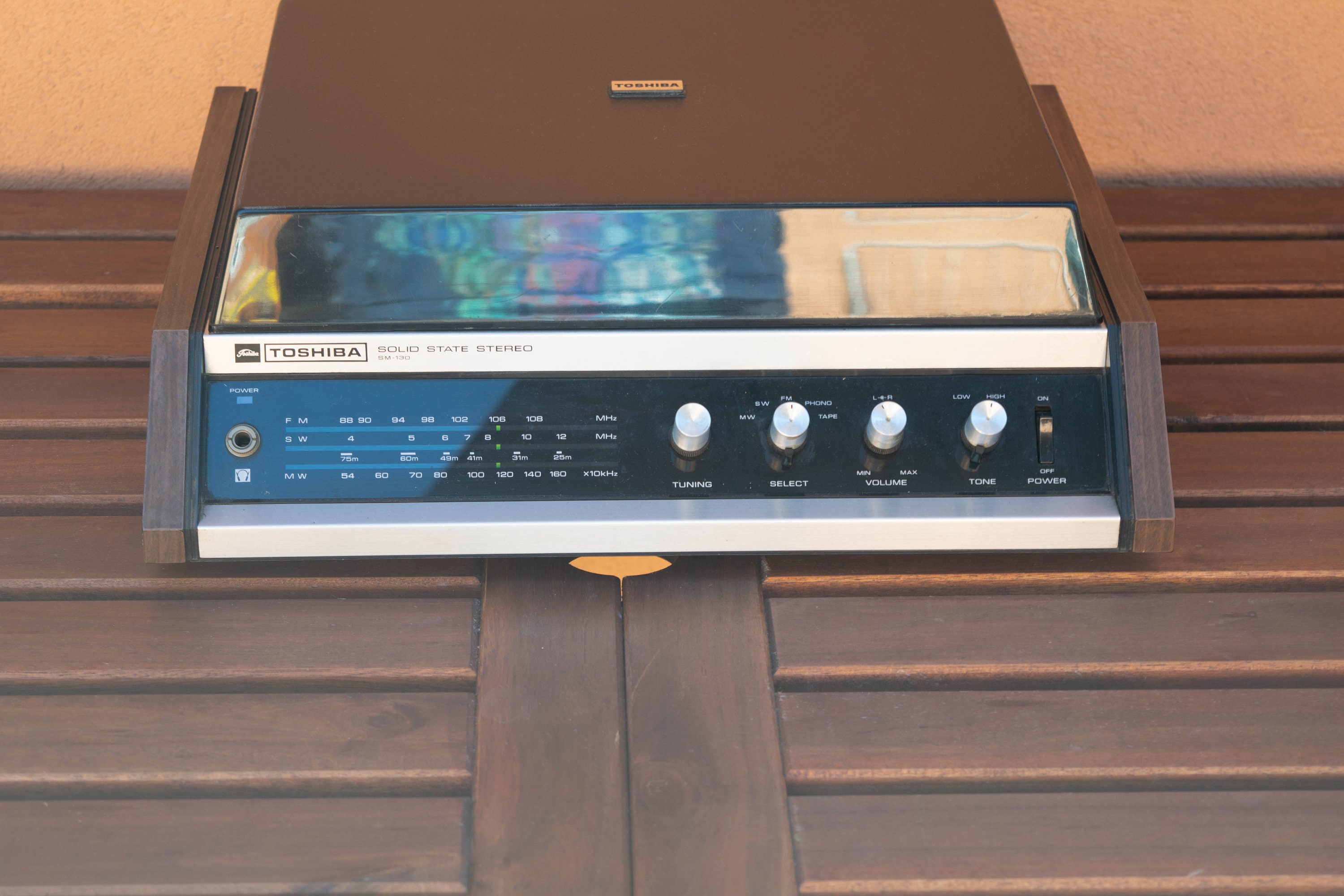 Toshiba Solid State Sm 130 Japanese RECORD PLAYER RADIO Combo