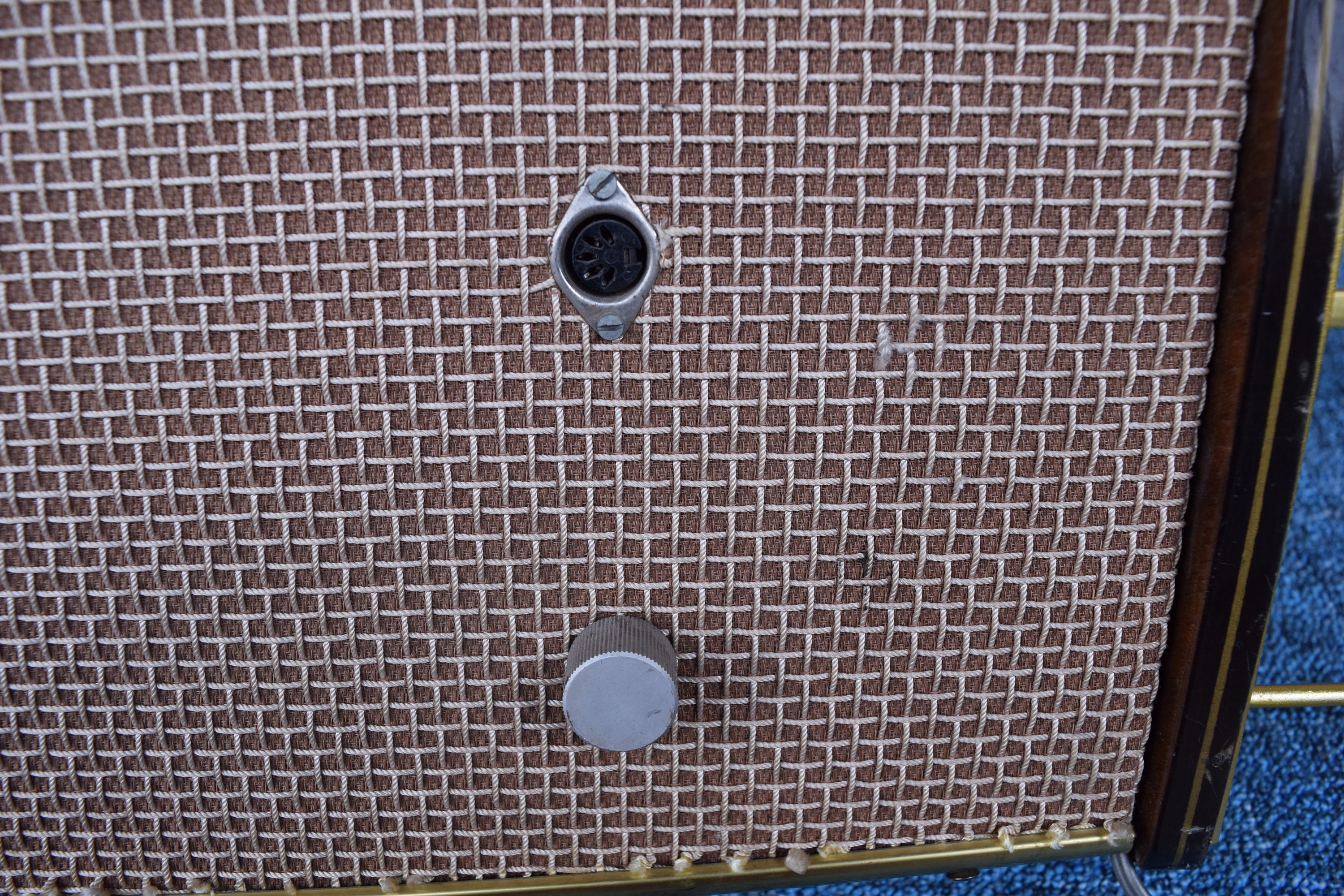 Vintage Schaub Lorenz Walnut End Table Speaker: German Mid