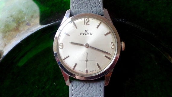 Edox vintage Swiss mechanical men's watch ETERNIT… - image 3