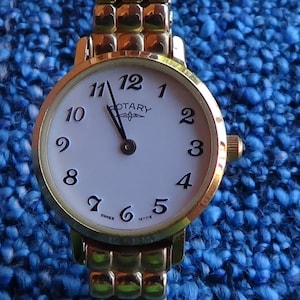 Rotary vintage Swiss quartz women&#39;s wristwatch BOOM BOOM HEART NOs