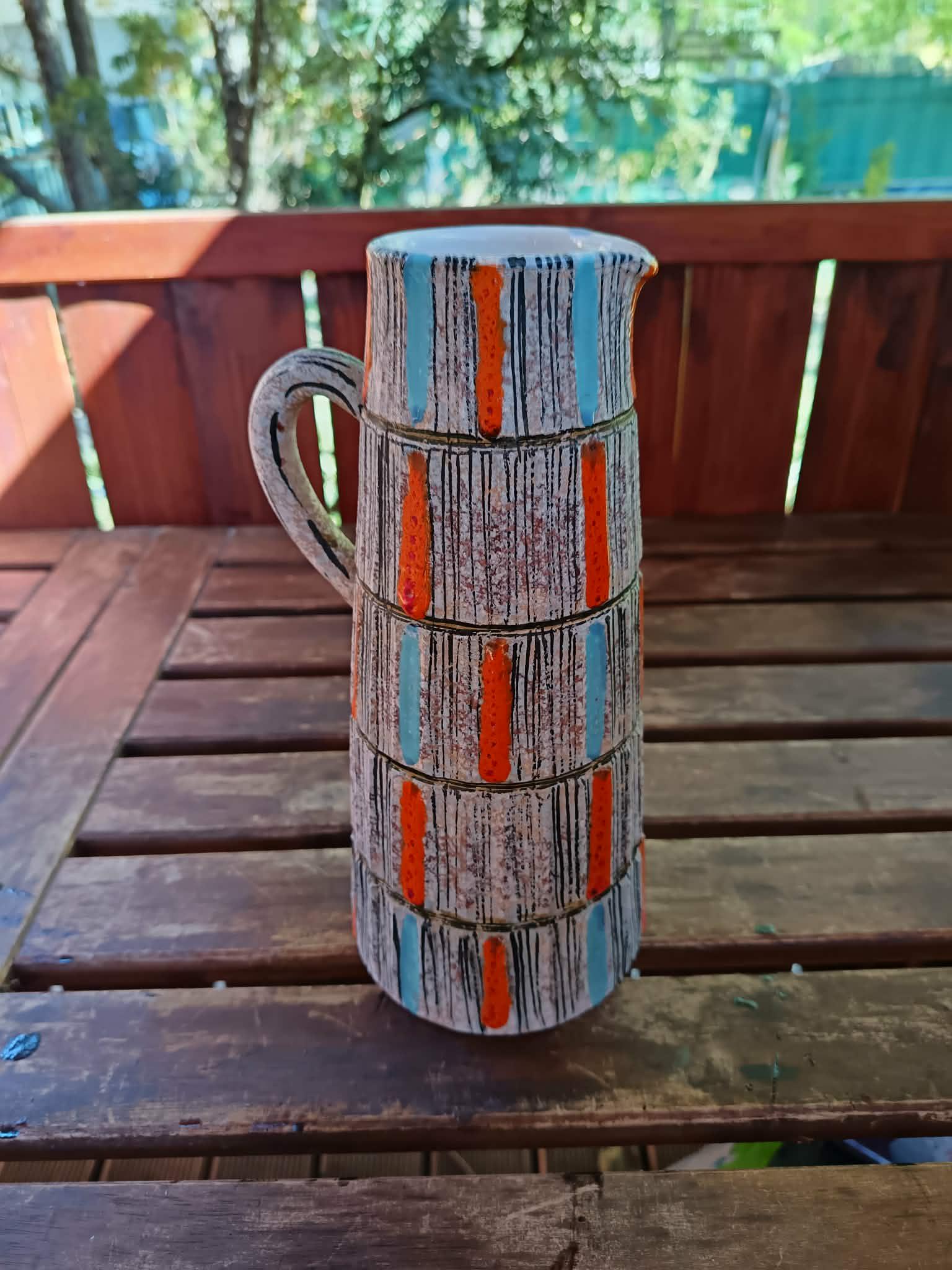 VTG Fratelli Fanciullacci セラミック花瓶、イタリア、ミッド