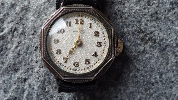 Watch Co Vintage Swiss Solid Silver Art Deco Women display picture 2