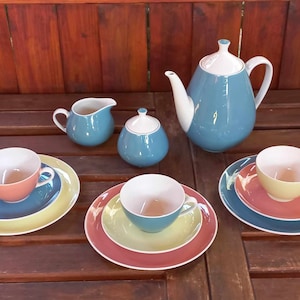 Villeroy & Boch Mettlach Saar 3 person German Space Age ICONIC coffee set