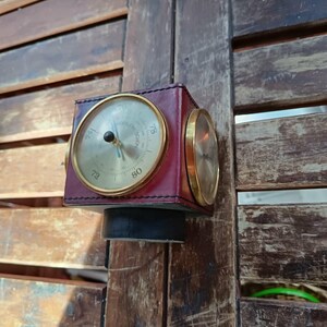 Vtg alemán Regen Veranderlich Schon estación meteorológica portaplumas de mediados de siglo imagen 9