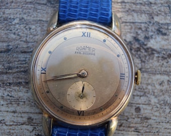 Roamer vintage reloj mecánico suizo para hombre DANCE Me To THE MOON