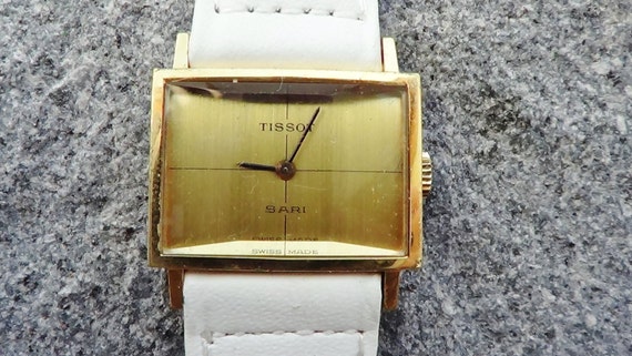 Reloj Tissot Mechanical Swiss reloj de mujer reloj de mujer reloj art deco reloj NOS reloj de lujo reloj cuadrado reloj dorado Etsy Espana