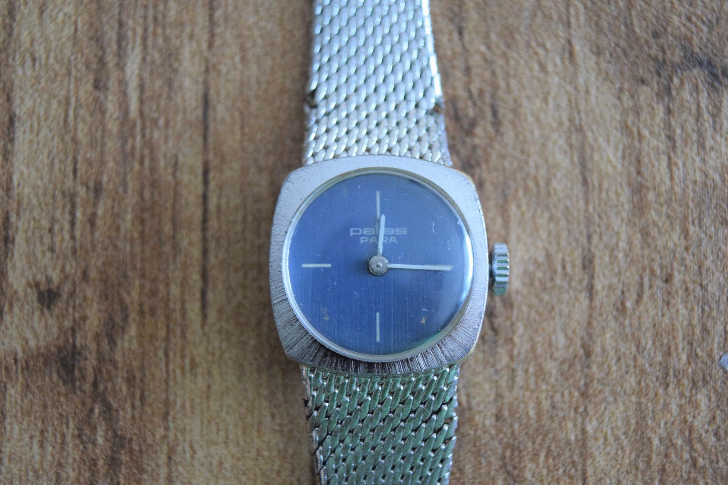 Pallas Germany Women’s Silver Quartz Watch NWT Silvertone Swiss Quartz Watch with White Topaz Bezel  main image 3