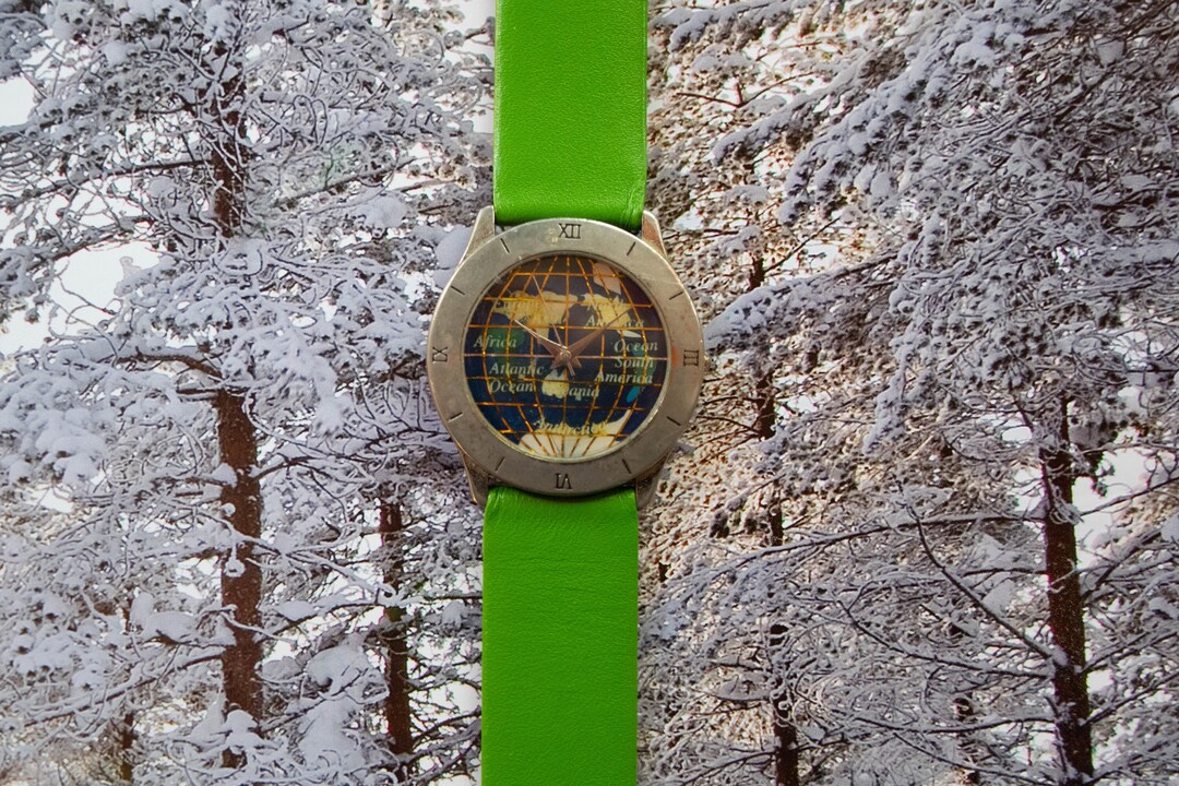 EARTH Vintage Swiss Quartz Women's / Unisex Fashion Watch UNITED ...