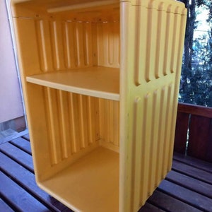 Vintage IKEA Didrik yellow bedside trolley table