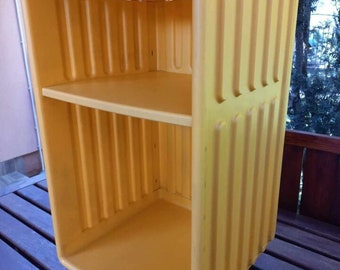 Vintage IKEA Didrik yellow bedside trolley table