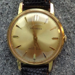 Splendor Vintage Swiss Mechanical Golden Men's Wristwatch NOS - Etsy