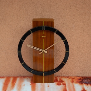 Jantar vintage Russian art deco ALL THE STARS electric wall clock