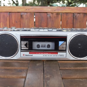 National FM15 Japanese boombox  SILVER BOOM BOOM