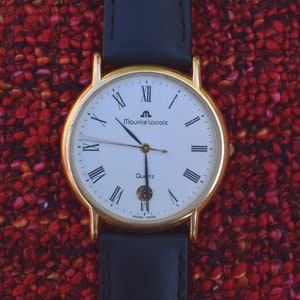 Maurice Lacroix vintage Swiss men's quartz wristwatch MIDNIGHT BUZZING TIME