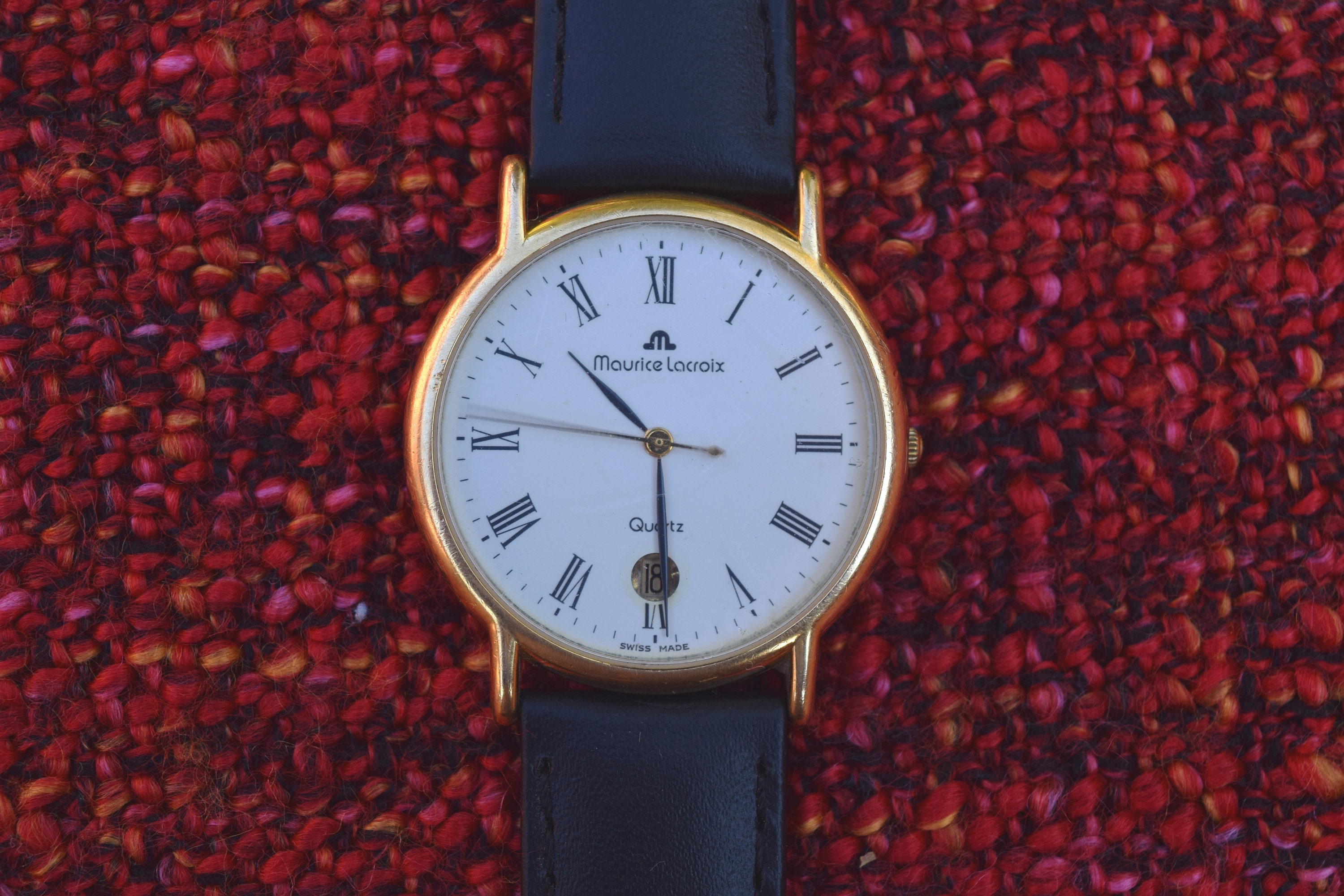 Maurice Lacroix Vintage Swiss Men's Quartz Wristwatch Maurice Lacroix Vintage Swiss Men's Quartz Wristwatch