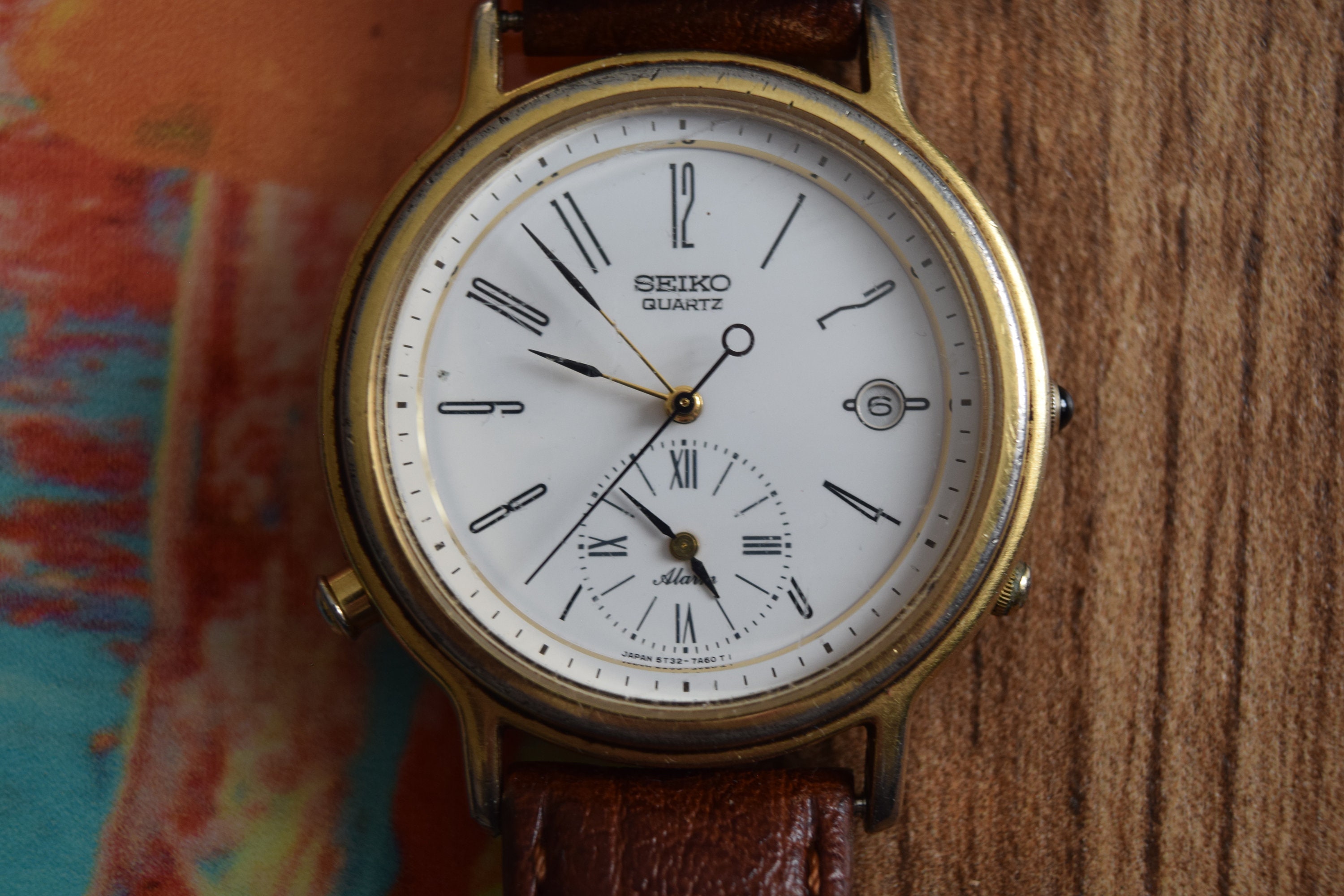 Vintage Seiko Japanese Men's Moonphase Wristwatch WAKE up - Etsy