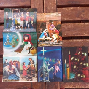 Toppan Top Stereo 3D vintage Schweizer holographischen Postkarten Jesus
