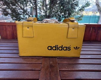 Adidas vintage bright yellow gym bag