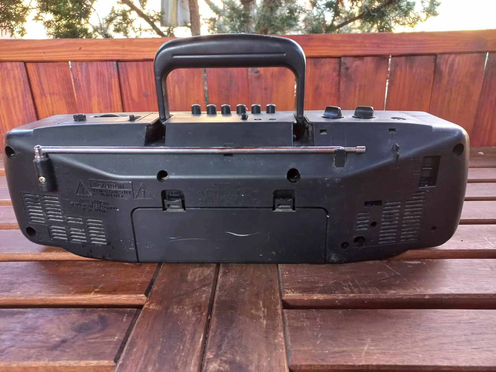 Sony CFS 2045 Vintage Japanese Boombox WE All Live in the Yellow