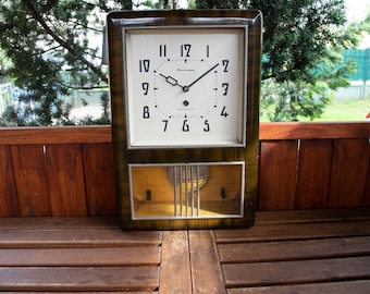 1960s Seiko Wall Clock – 21-day Japanese Pendulum Clock, Mid