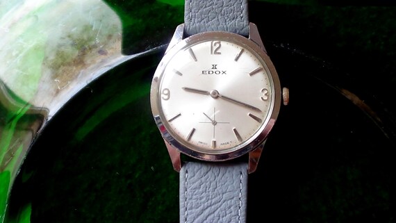 Edox vintage Swiss mechanical men's watch ETERNIT… - image 4