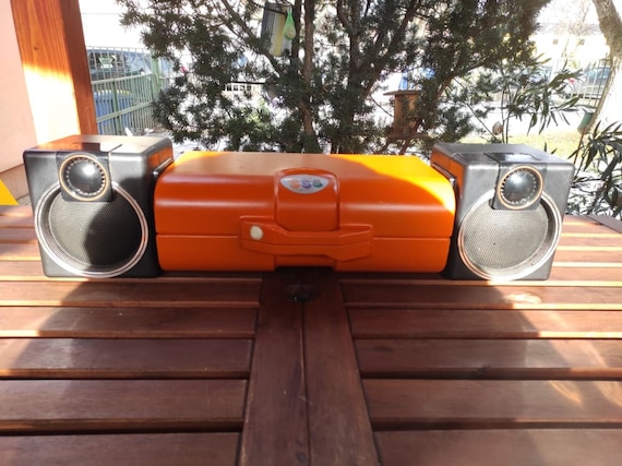 Schneider Saundy Space Age Record Player ORANGE GLORIOUS GANG - Etsy