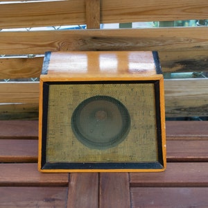 Audio Hungarian vintage speaker WOOD HOLLOW SILENCE