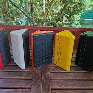 Space Age vintage German &quot; Pyramid &quot; speakers Ziphona Combo