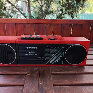 Daewoo RCS 1300 vintage koreanische Boombox RINGING ROUGH RECTANGLe