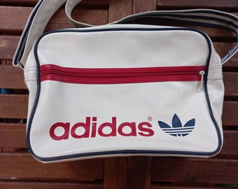 Borsa da palestra Adidas vintage bianca