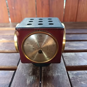 Vtg alemán Regen Veranderlich Schon estación meteorológica portaplumas de mediados de siglo imagen 6