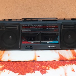 Hitachi W27 BLACK BANJO BOOGIE Doppelkassette Ghettoblaster