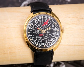 Raketa Russian POLAR BEAR HUNT 24 hour watch NOs