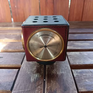 Vtg alemán Regen Veranderlich Schon estación meteorológica portaplumas de mediados de siglo imagen 3