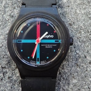 Sanyo vintage Japanese quartz women&#39;s watch  RAINBOW AVALON SUNSET