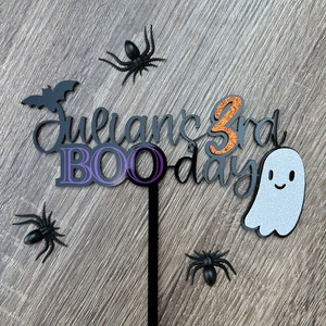 Halloween Birthday cake topper/ Halloween Boo-day Cake topper