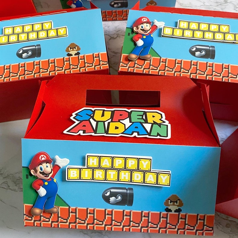 Super Mario Brothers Treat Boxes | Etsy