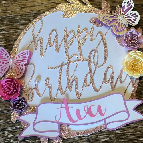 3d Butterfly Cake Topper/ Garden Party Topper/ Tea Party/ Etsy