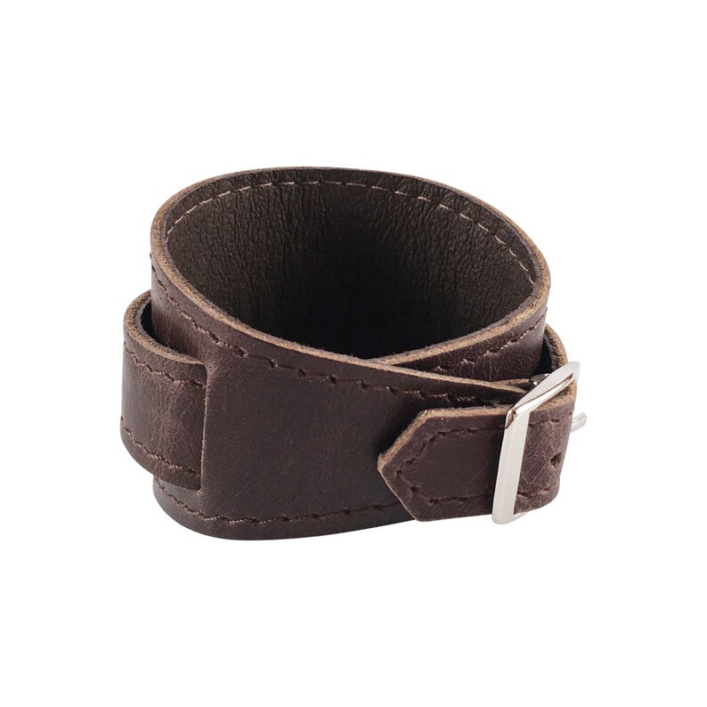 Crop Cuff in Vintage Brumby leather image 3