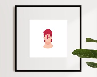 Ziggy Stardust - David Bowie - 21cmx21cm