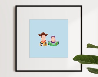 Toy Story - Woody & Buzz - 21cmx21cm
