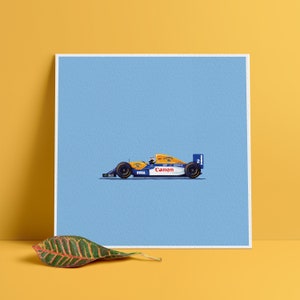 Alain Prost - Williams 1993 - 21cmx21cm