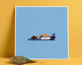 Alain Prost - Williams 1993 - 21cmx21cm
